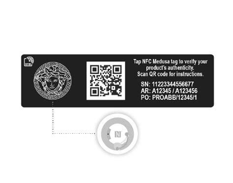 etiqueta nfc versace perfume|versace qr code.